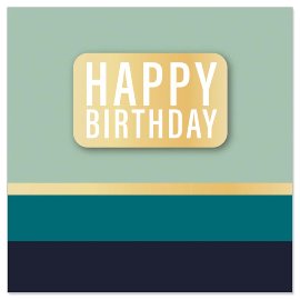 Mini card Happy Birthday 3D