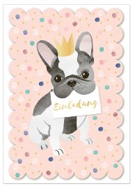 Invitation card Doggy Chérie 6 pcs. Set