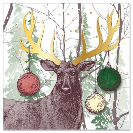 Mini card Christmas deer