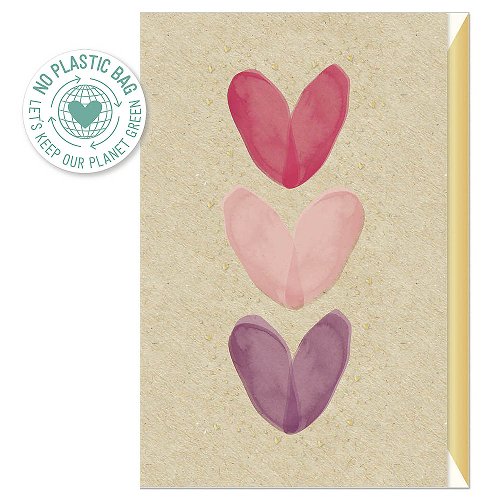 Pure Card Hearts Grass Paper