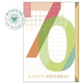 Karte Pure Card Geburtstag 70 Happy Birthday