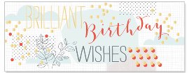 Geburtstagskarte Birthday Wishes
