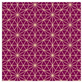 Christmas napkin star pattern aubergine
