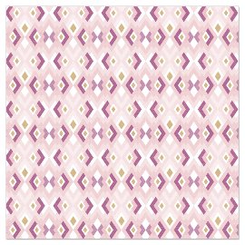 Napkin rhombus pattern rose berry