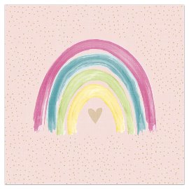 Napkin colourful rainbow pink