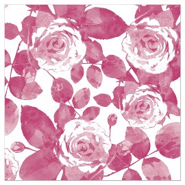 Napkin roses pink