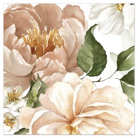 Napkin Finest blossom white