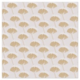 Napkin Ginkgo leaves taupe