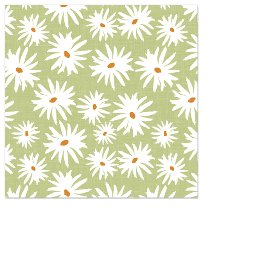 Napkin mini daisies green