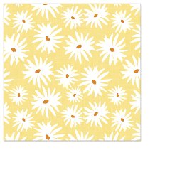 Napkin mini daisies yellow