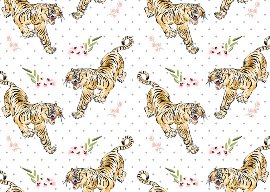 Wrapping paper finest tiger