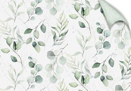 Wrapping paper wedding branches green white