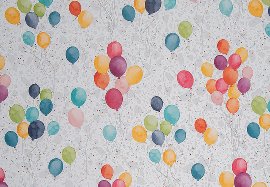 Geschenkpapier ORGANICS Geburtstag Luftballons