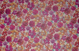 Gras-Geschenkpapier ORGANICS Blüten Orange Pink