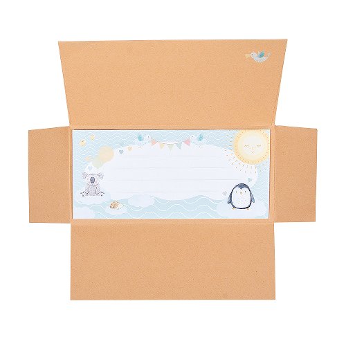 Gift envelope kraft paper baby Noah's Ark