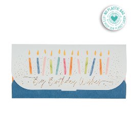 Gift envelope candles Big Birthday Wishes