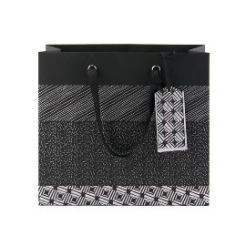 Git bag pattern black silver