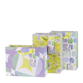 Gift bag set pastel pattern