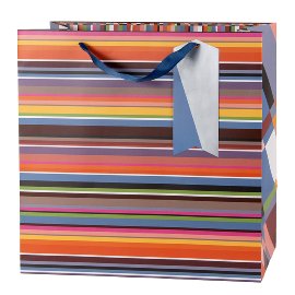 Gift bag XL stripes Modern 70s
