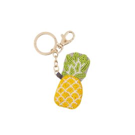 Schlüsselanhänger Perlen Ananas