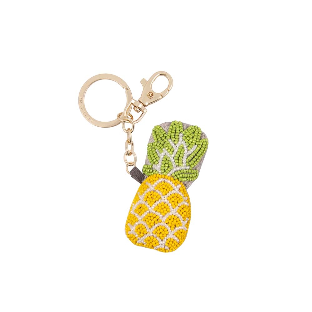 QWUVEDS Simulation Harz Ananas Obst Schlüsselanhänger Kreatives Geschenk  Mini Obst Schlüsselanhänger Taschenornamente Garnele Schlüsselanhänger