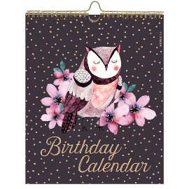 Birthday calender owl