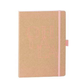Notebook DIN A5 ORGANICS kraft paper Oh la la
