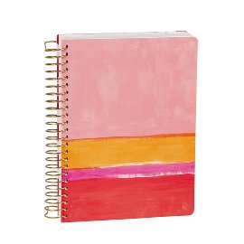Notebook A5 spiral colour blocking water colours