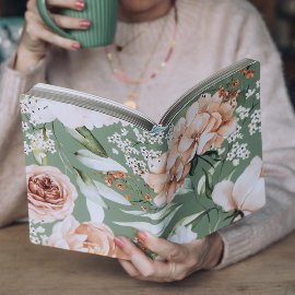 Notebook DIN A5 Finest blossom green