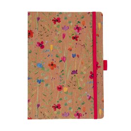 Notebook DIN A5 ORGANICS kraft wild blossoms