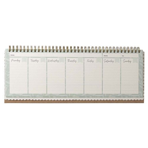 MAJOIE all-year weekly desk planner white