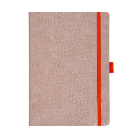 MAJOIE notebook DIN A5 croc sand