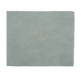 MAJOIE guest book hearts sage