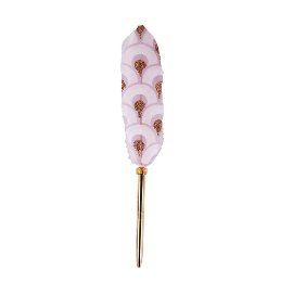 Feather pen oriental pattern rose gold