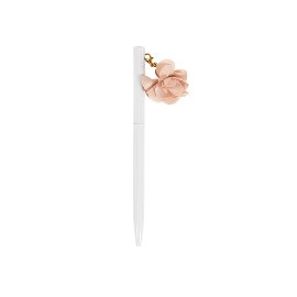 Kugelschreiber Blüte Weiß Rosa