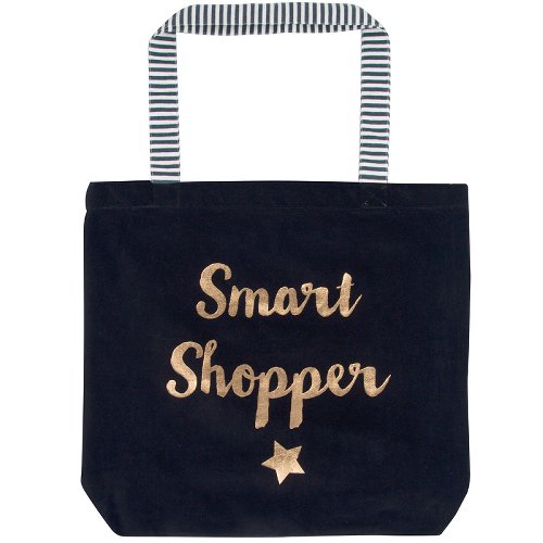Shopperbag Samt Smart Shopper Schwarz