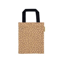 Gift bag ORGANICS jute dots gold