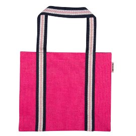 Shopper bag jute pink