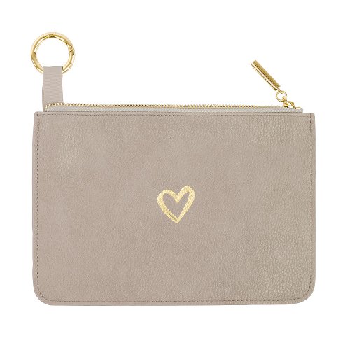 MAJOIE cosmetic bag Maxi taupe - Heart