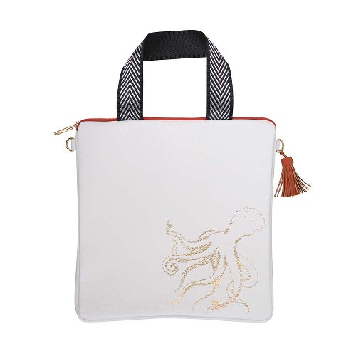 MAJOIE crossover bag white octopus