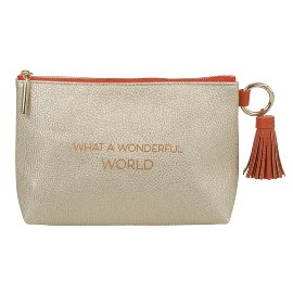 MAJOIE cosmetic bag stand up maxi gold - wonderful world