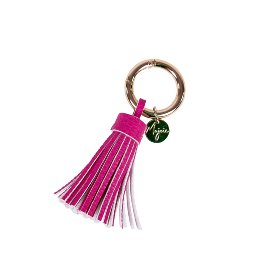 MAJOIE key ring tassel pink