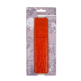 MAJOIE pen holder croc orange