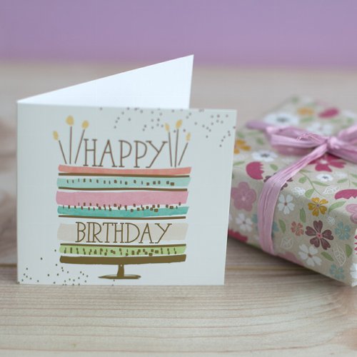 Minikarte Geburtstag Torte