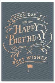 Geburtstagskarte Best Wishes