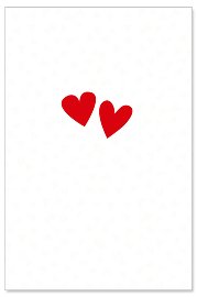 Hochzeitskarte Herz Stickerei