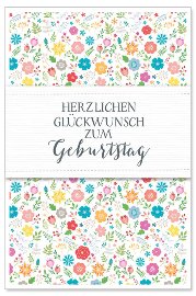 Geburtstagskarte Blumen