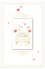 Hochzeitskarte Auto