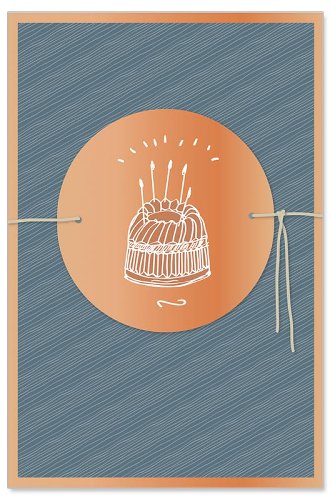 Geburtstagskarte 3D Torte