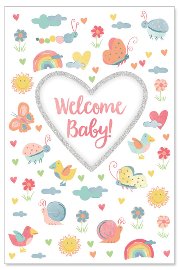 Karte Baby Welcome Baby Herz